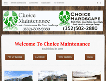 Tablet Screenshot of choicemaintenancemarion.com
